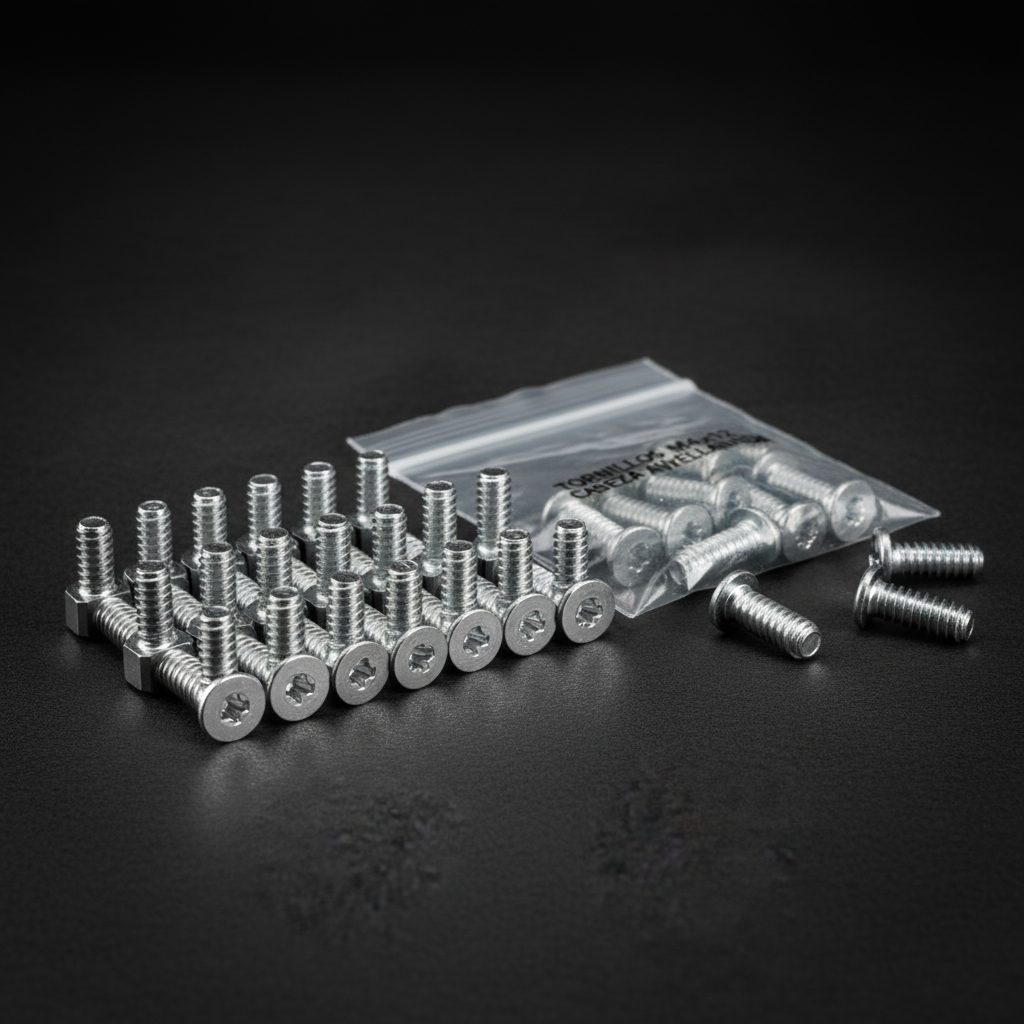 Tornillo M4x12 cabeza avellanada bolsa 20 unidades